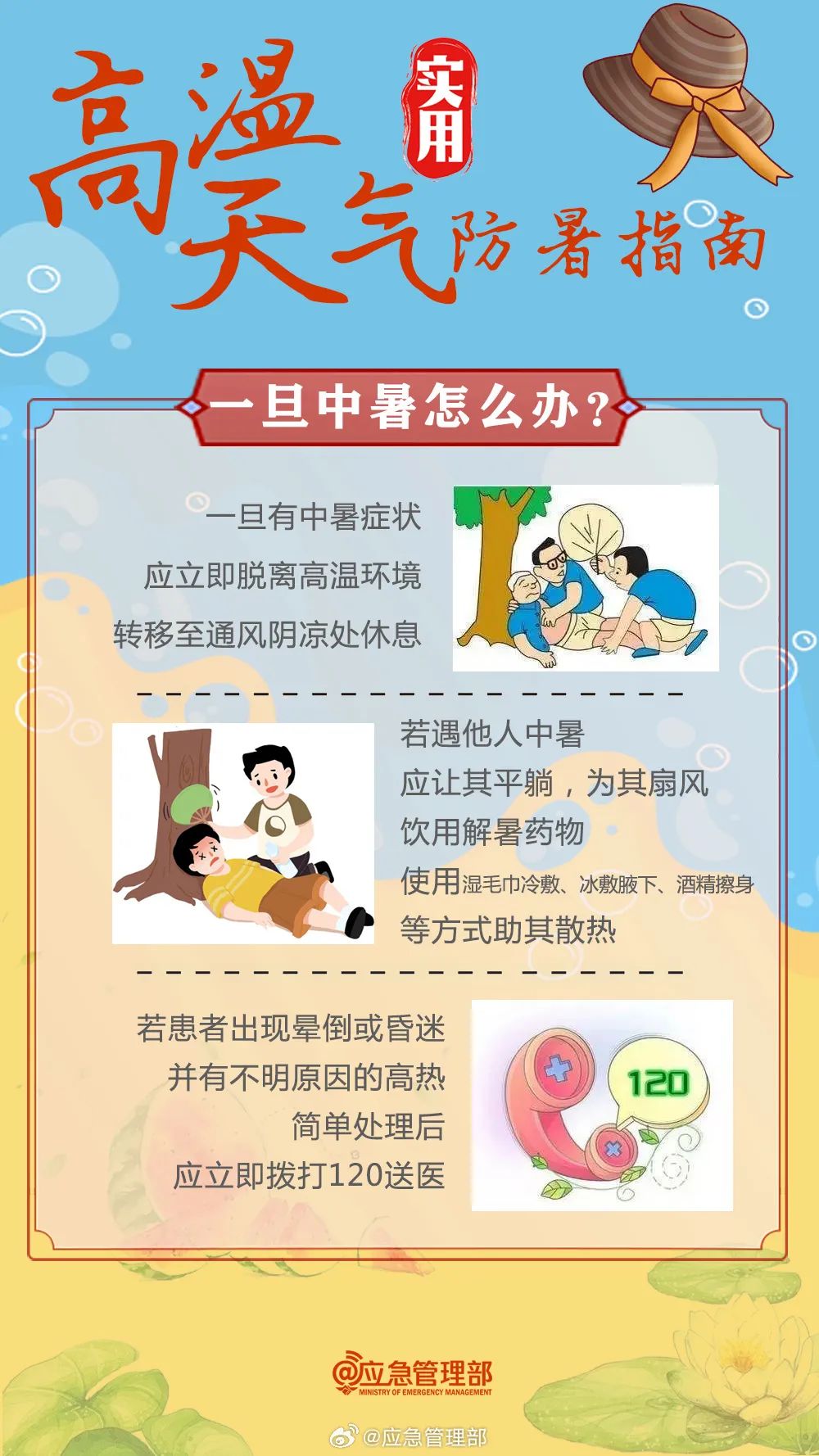 一旦中暑怎么办？