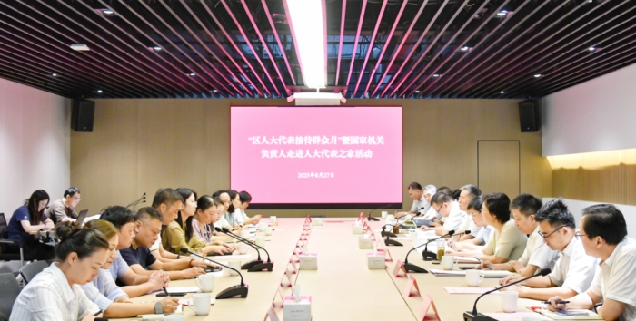 “区人大代表接待群众月”暨国家机关负责人进家活动