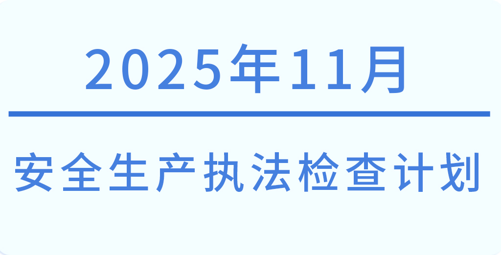 常州市2025年11月份安全生产执法检查计划