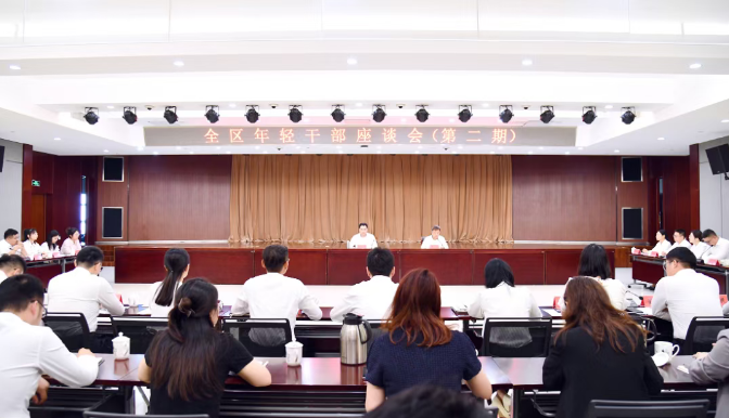 全区年轻干部座谈会召开